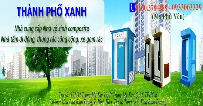Hình ảnh nhà vệ sinh di động thân thiện môi trường của TPX Green City