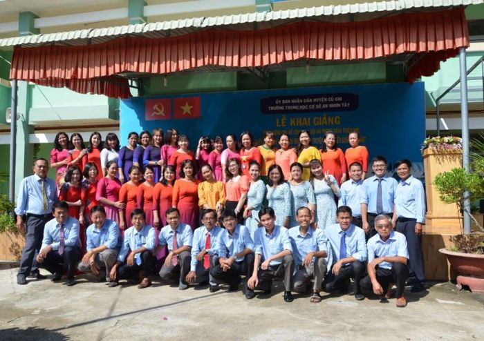 Hình ảnh hoạt động giảng dạy tại Trường THCS An Nhơn Tây