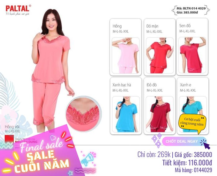 Bộ sưu tập thời trang tại gia đẳng cấp từ PALTAL