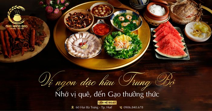 Không gian ấm cúng với kiến trúc Nhà Rường tại Nhà Hàng Gạo