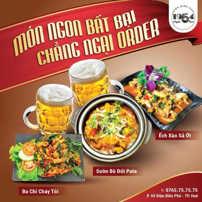 Góc tổ chức tiệc riêng tư tại 1954 Coffee & Beer
