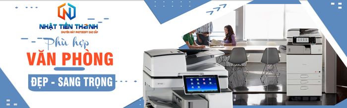 Hệ thống máy photocopy cao cấp tại showroom Nhật Tiến Thanh