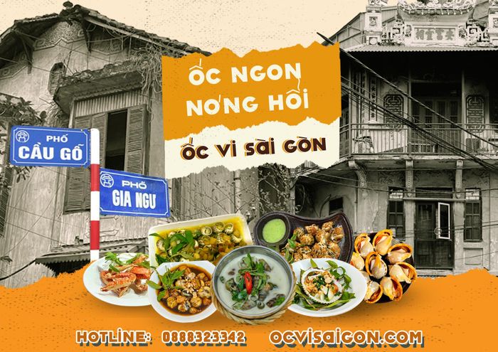Không gian ấm cúng tại Ốc Vi Saigon