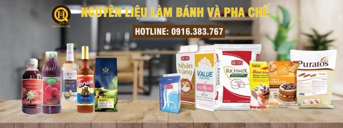 Không gian trưng bày nguyên liệu tại HUY HOÀNG