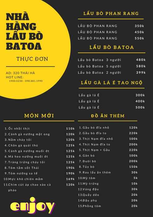 Lẩu Bò Batoa nhà Maica - Không gian ấm cúng cùng gia đình và bạn bè