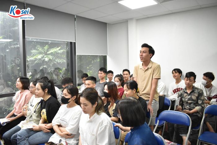 Hình ảnh lớp học tại Trung tâm Nhật ngữ Kosei