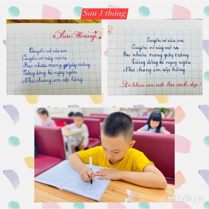 Học viên say sưa luyện tập dưới sự hướng dẫn tận tình của cô Lương Ngọc