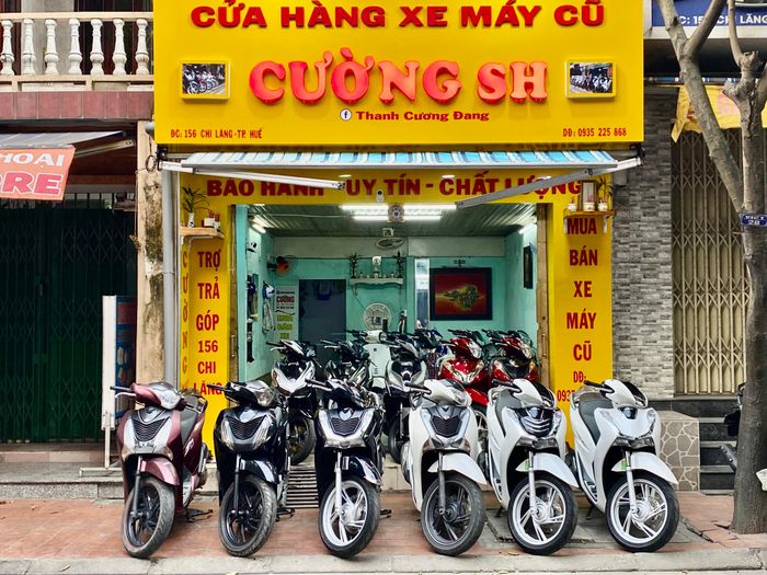 Không gian trưng bày đa dạng tại Cường SH - Nơi những chiếc xe cũ khoác lên mình vẻ đẹp như mới