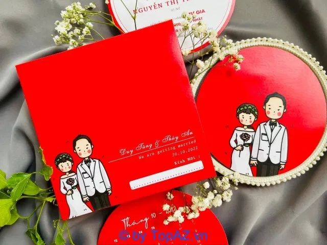 Mỗi tấm thiệp tại PIN Wedding đều là tác phẩm nghệ thuật được chăm chút từ khâu thiết kế đến in ấn