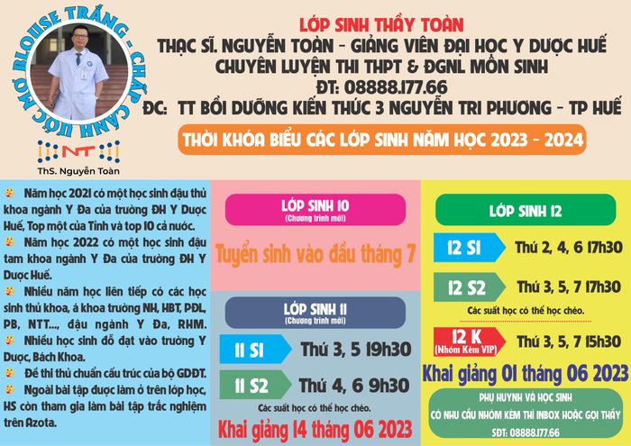 Hình ảnh lớp học Thầy Toàn - môi trường học tập lý tưởng