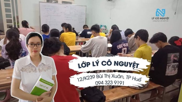 Hình ảnh lớp Vật Lý cô Nguyệt - không gian học tập đầy cảm hứng