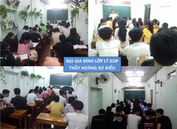 Hình ảnh lớp học thầy Hoàng Sư Điểu - không gian truyền cảm hứng