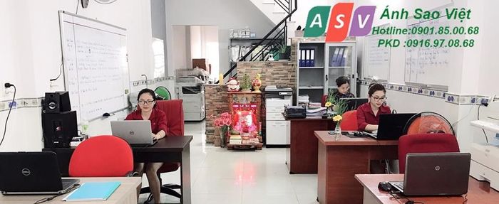 Không gian làm việc hiện đại tại Ánh Sao Việt