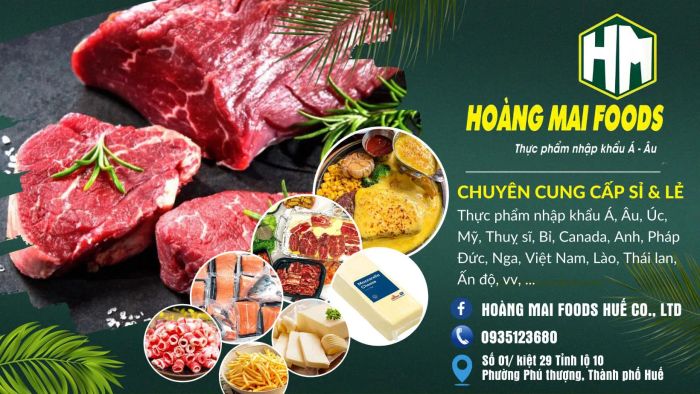 Không gian trưng bày chuyên nghiệp tại Hoàng Mai Foods