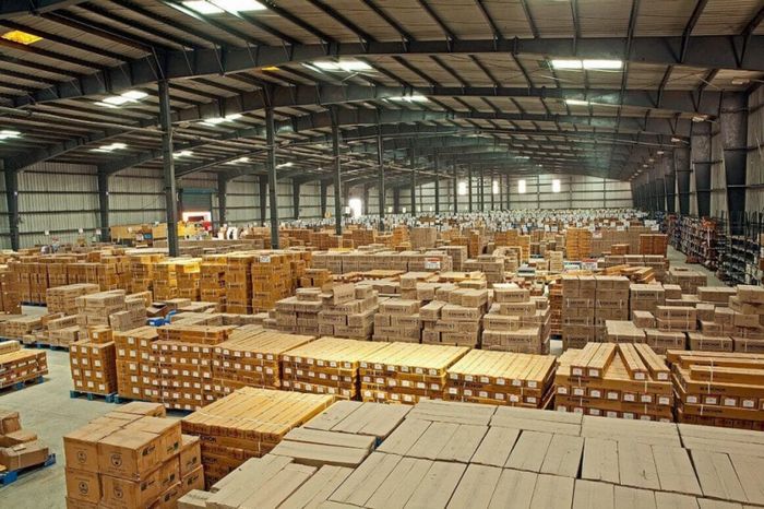Khu vực lưu trữ hàng hóa tại Martin Logistics