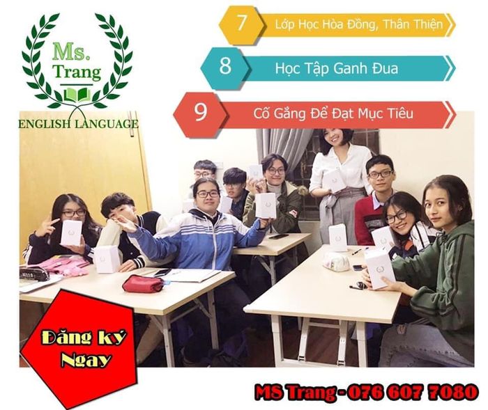 Hình ảnh lớp luyện thi đầy cảm hứng cùng cô Thu Trang (ảnh 2)
