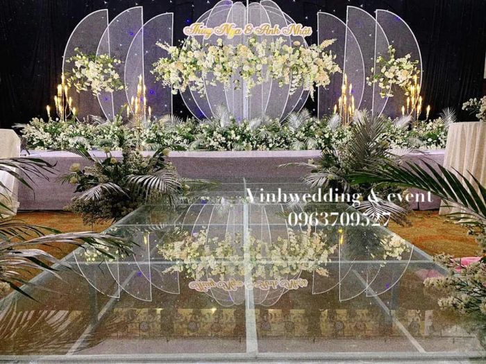 Concept trang trí cưới ấn tượng tại Vinh Wedding