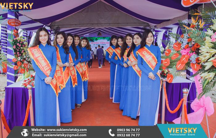Hình ảnh đội ngũ PG chuyên nghiệp từ Viet Sky