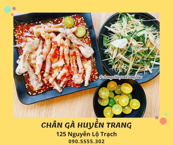Những món chân gà hấp dẫn tại Huyền Trang
