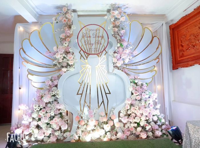Không gian tiệc cưới nghệ thuật tại Tândesign