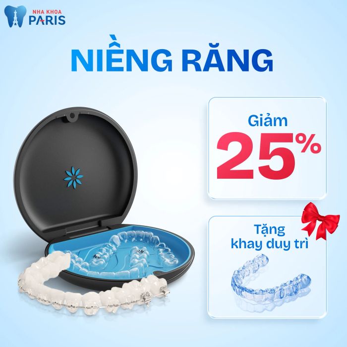 Hình ảnh quy trình niềng răng chuẩn Pháp tại Nha Khoa Paris