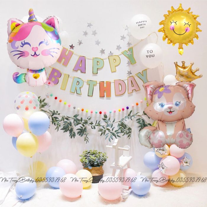 Bộ sưu tập phụ kiện sinh nhật đa dạng tại Nha Trang Birthday