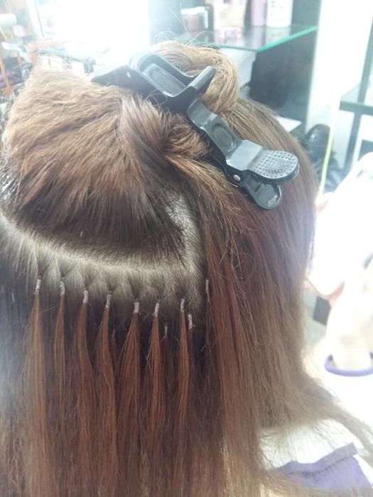 Hình ảnh thực tế tác phẩm nối tóc tại Hair Salon Trúc Dương