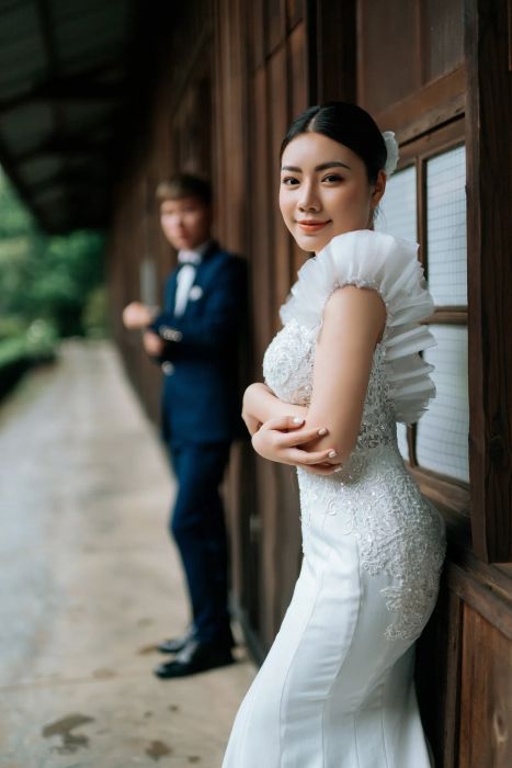 Hình ảnh phong cách trang điểm signature của Áo Cưới Kathy