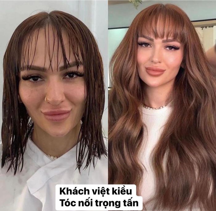 Hình ảnh thực tế về công nghệ nối tóc đỉnh cao tại Nối Tóc Trọng Tấn