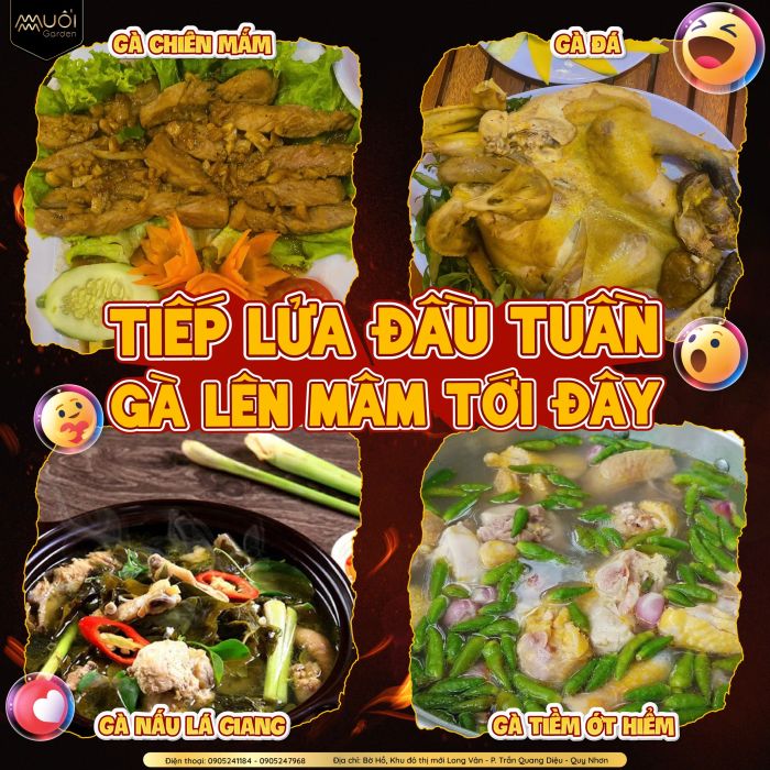 Góc tiệc lãng mạn bên dòng sông tại Muối Garden