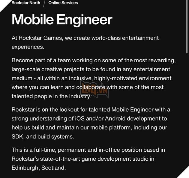 Những thông tin tuyển dụng mới nhất liên quan đến GTA 6