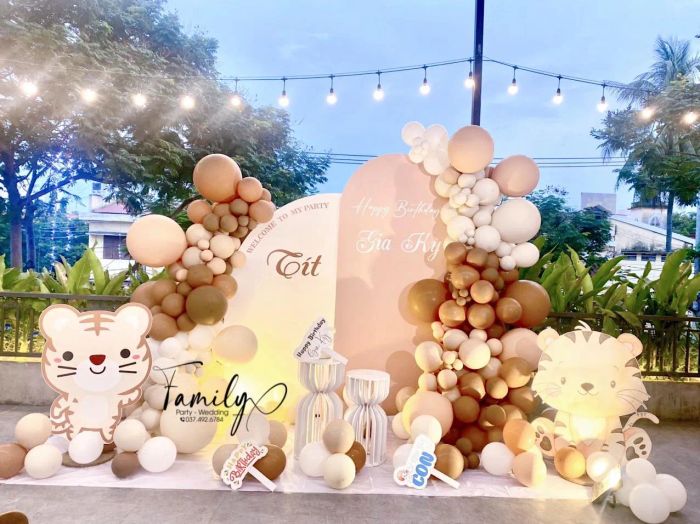 Bộ sưu tập trang trí sinh nhật đầy màu sắc tại Family Party