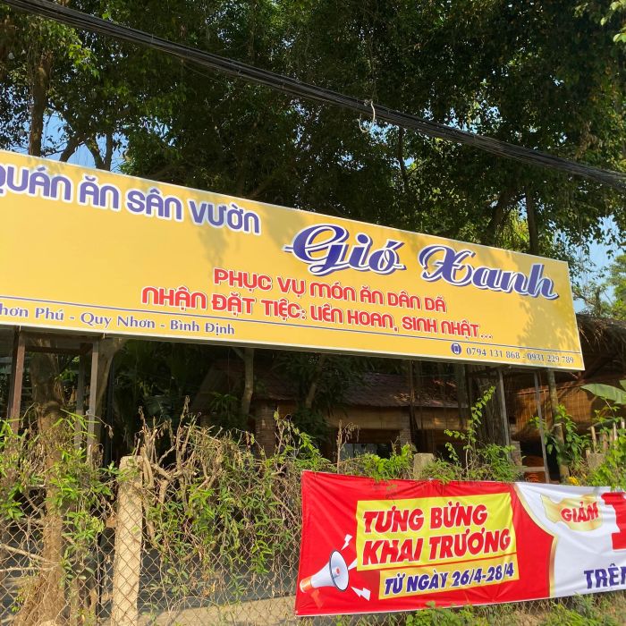 Không gian xanh mướt đầy thơ mộng tại Gió Xanh