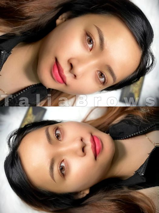 Hình ảnh thực tế thành phẩm điêu khắc chân mày tại TALIA Brows