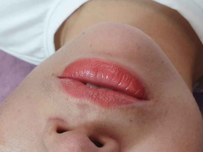 Hình ảnh kết quả phun xăm tự nhiên tại Thẩm Mỹ Hà Lê