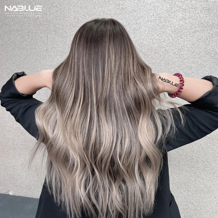 Hình ảnh thực tế thành phẩm nối tóc tại Hair Salon Na Blue