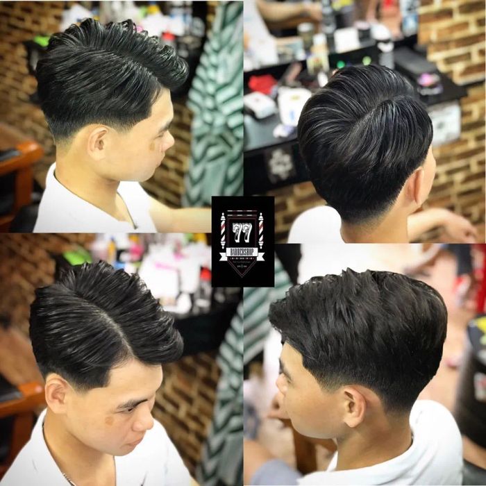Hình ảnh không gian sang trọng tại 77 Barbershop