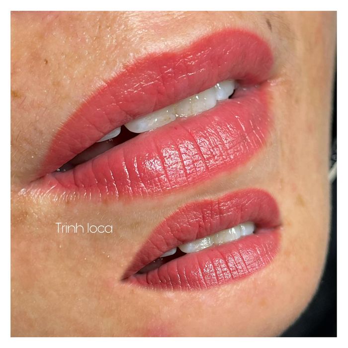 Hình ảnh thực tế kết quả phun xăm tại Trinh LoCa