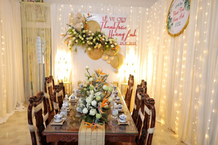 Hình ảnh không gian trang trí cưới ấn tượng bởi Min Wedding