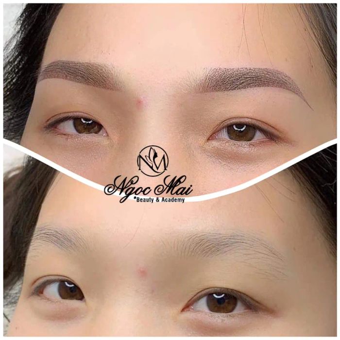 Kết quả phun xăm thẩm mỹ ấn tượng tại Ngọc Mai Beauty
