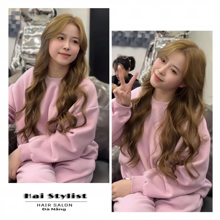 Hình ảnh thực tế thành phẩm nối tóc tại Hai Stylist Hair Salon