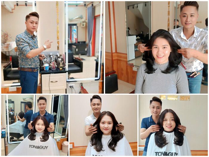 Không gian sang trọng và hiện đại tại Hair Salon Phong Thành Phú