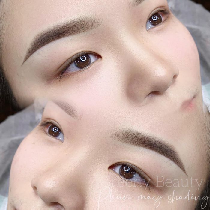 Hình ảnh thực tế quy trình phun xăm chuẩn y khoa tại Greeny Beauty