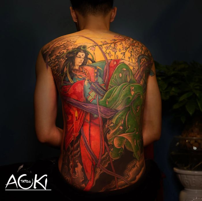 Tác phẩm nghệ thuật đầu tiên tại AOKI Tattoo Studio
