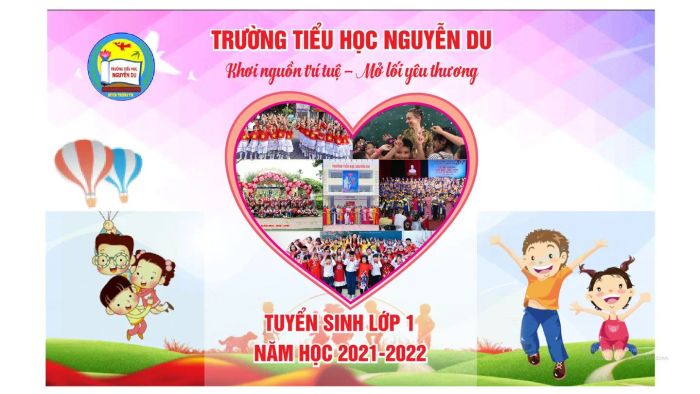 Khuôn viên xanh mát của Trường Tiểu học Nguyễn Du