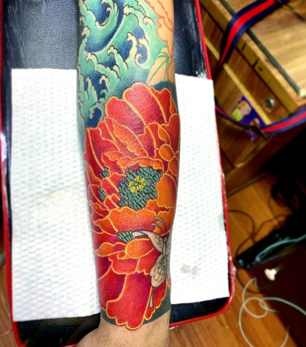 Tác phẩm nghệ thuật đầu tiên tại Tattoo Minh Ngáo