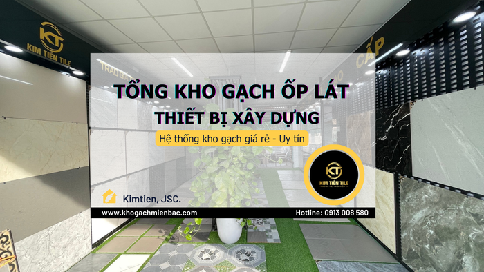 Hình ảnh trưng bày ấn tượng tại Nhà Phân Phối Gạch Ốp Lát Kim Tiền