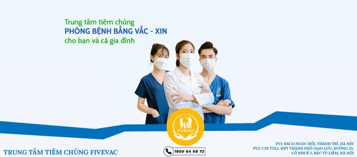 Không gian tiêm chủng hiện đại tại Fivevac Hà Nội