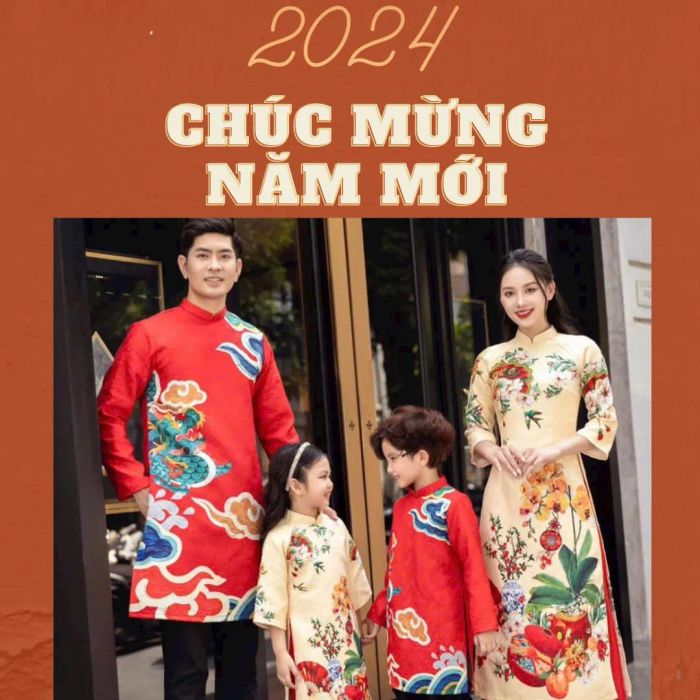 Không gian trưng bày ấn tượng tại Áo Dài Tết Cho Bé