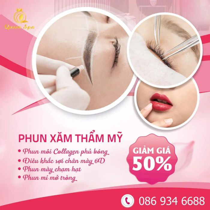 Không gian sang trọng tại Queen Spa Tuy Hòa